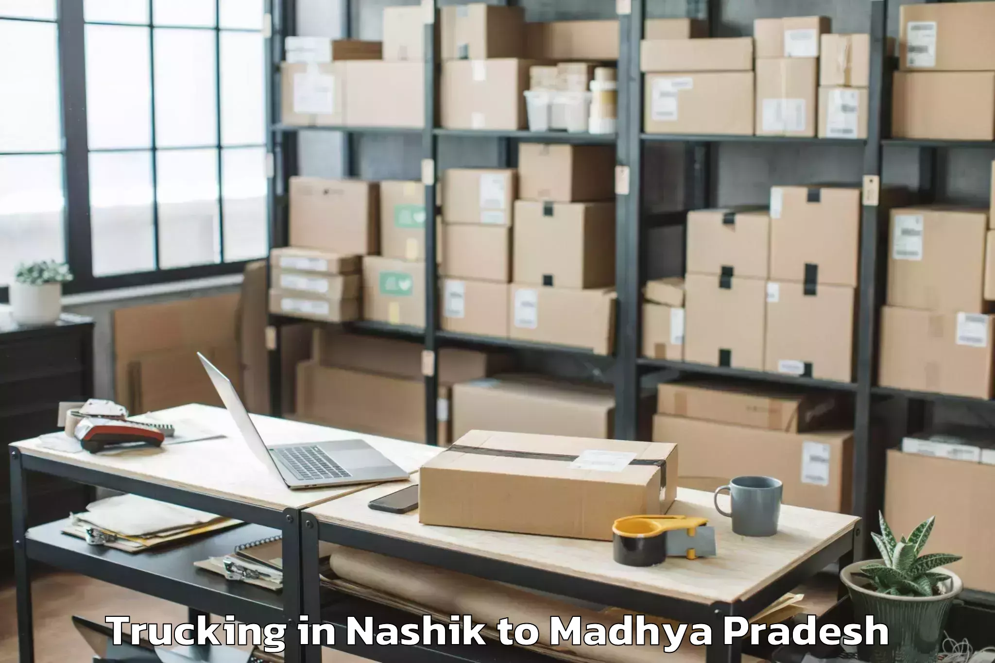 Book Nashik to Khargone Trucking Online